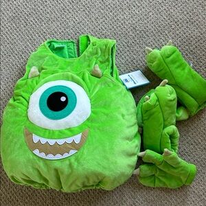 Pottery Barn Kids Disney Pixar Monsters Inc Mike Monster Costume size 4-6Y